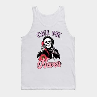 "Call Me Never" Ghostface Tank Top